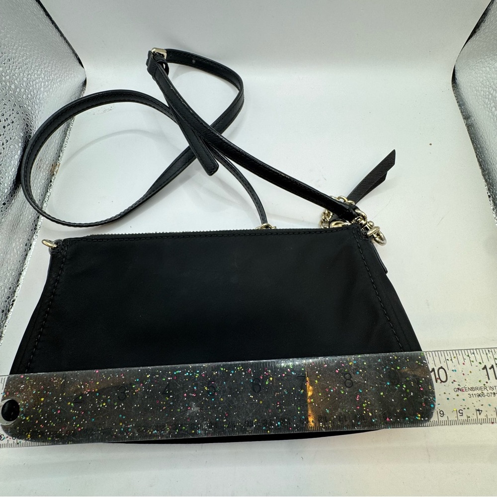 KATE SPADE Wilson Road Jane Convertible Crossbody chain strap Purse Black Gold - Picture 11 of 16